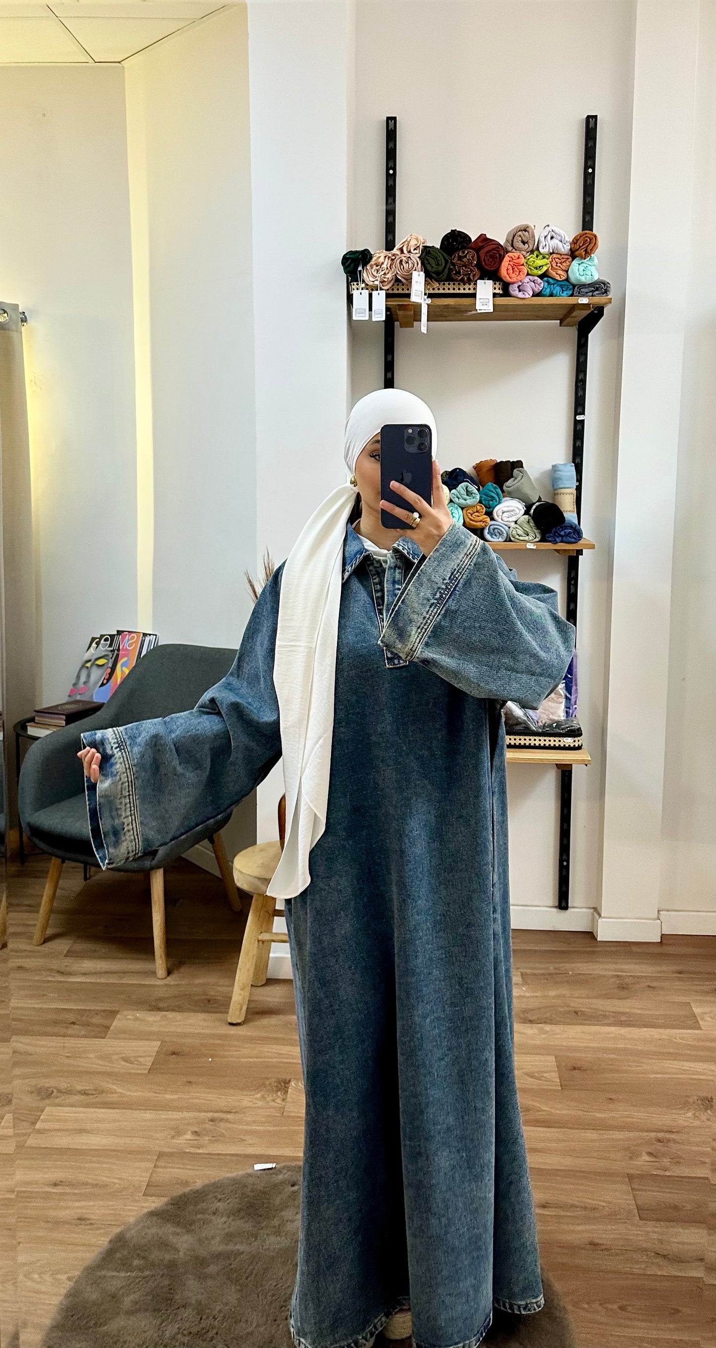 Robe denim oversize