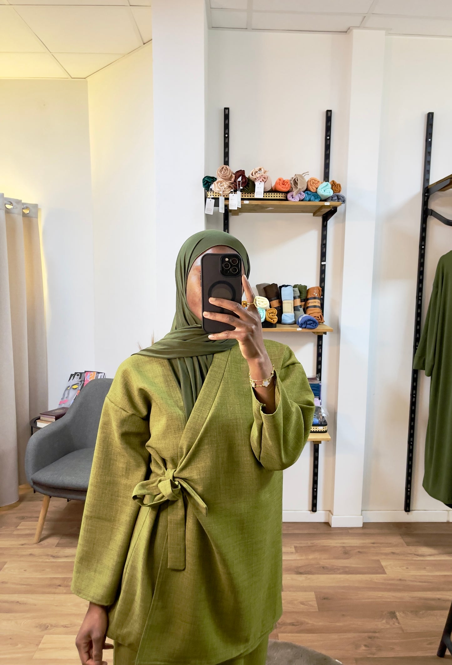 Ensemble jupe style kimono