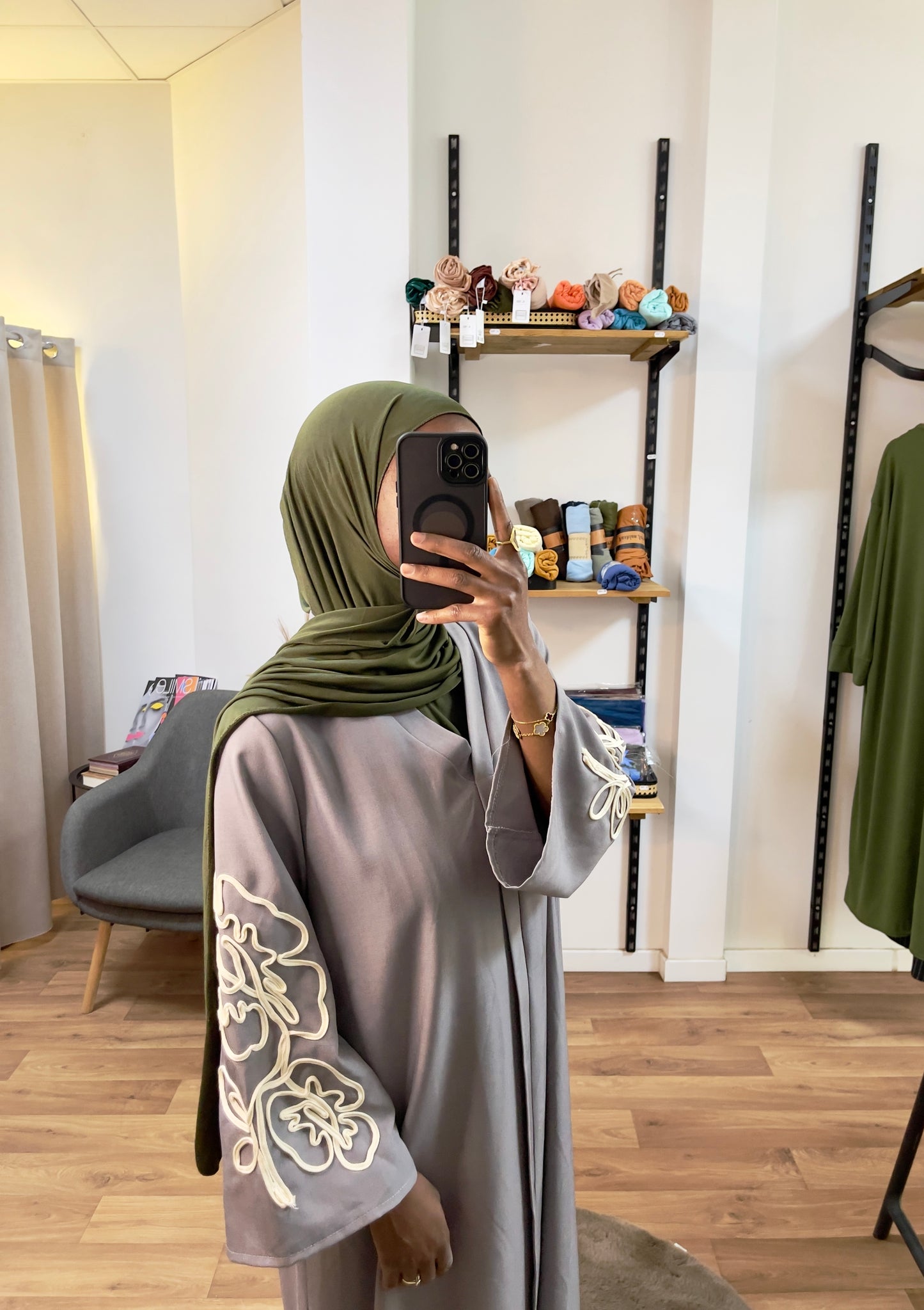 Robe manche texturée