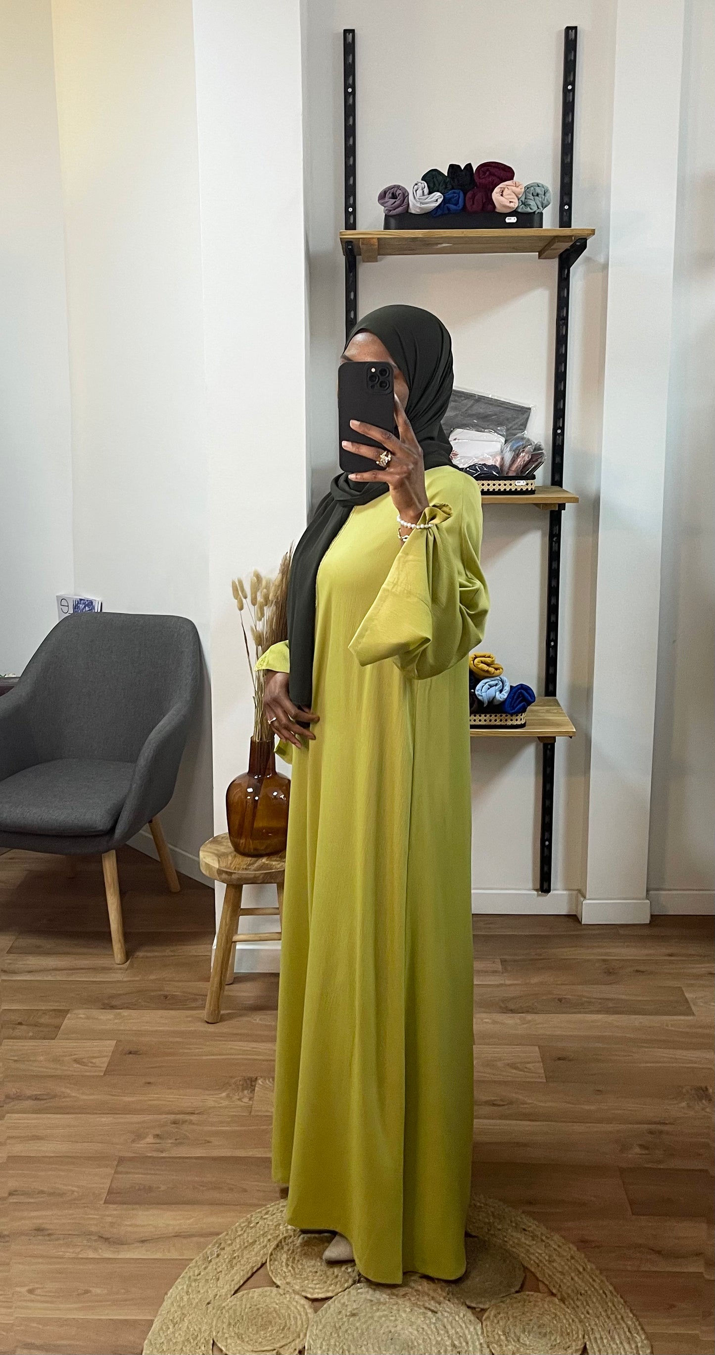Robe à manches fentes